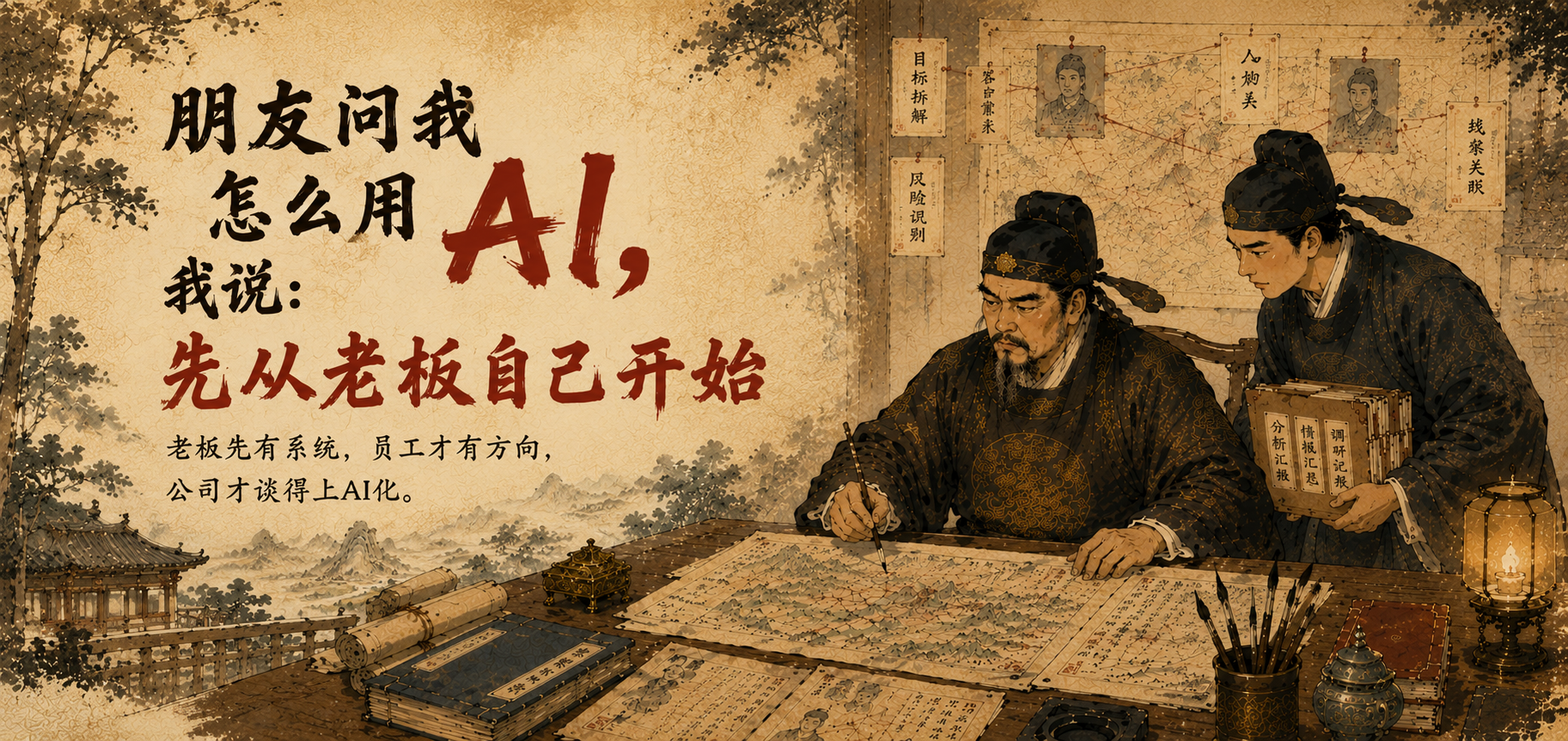 朋友问我怎么用 AI，我说先从老板自己开始
