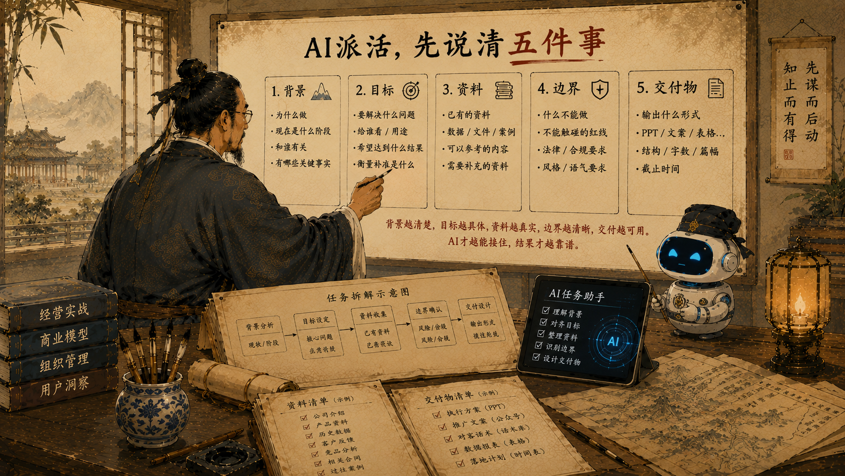 给 AI 派活,先说清五件事
